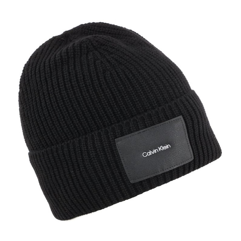 Calvin Klein CK Patch Beanie K50K509937 BAX Black (CK199-a) josta