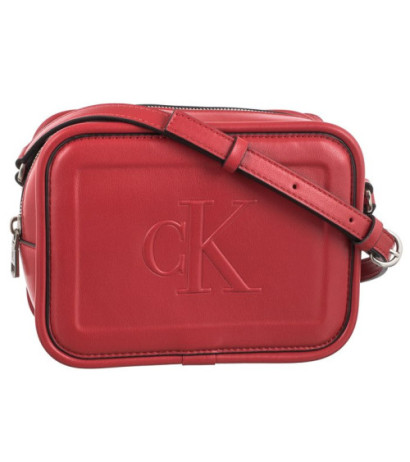 Calvin Klein Sculpted Camera Bag Pipping K60K610309 XL6 Dark Candy Apple (CK179-b) rokassoma