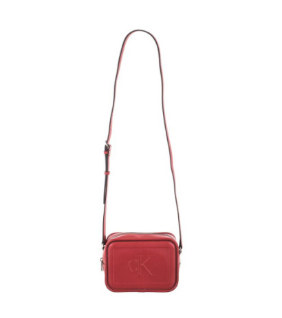 Calvin Klein Sculpted Camera Bag Pipping K60K610309 XL6 Dark Candy Apple (CK179-b) handbag