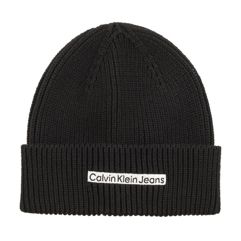 Calvin Klein Institutional Patch Beanie Black K50K509895 BDS (CK338-a) vöö