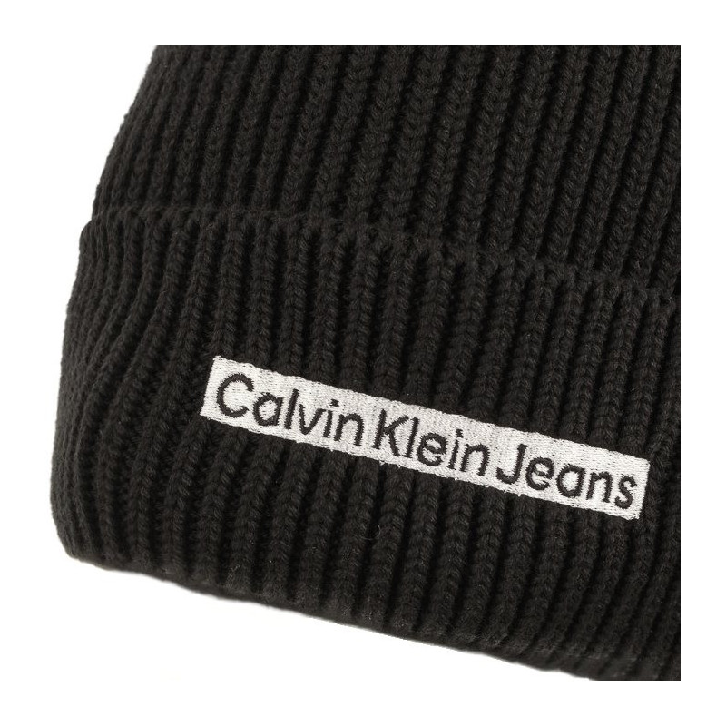 Calvin Klein Institutional Patch Beanie Black K50K509895 BDS (CK338-a) josta