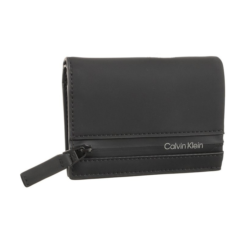 Calvin Klein Rubberized Bifold 6cc W/Coin Black K50K510895 BAX (CK346-a) rokassoma