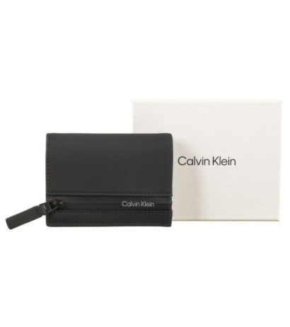 Calvin Klein Rubberized Bifold 6cc W/Coin Black K50K510895 BAX (CK346-a) handbag