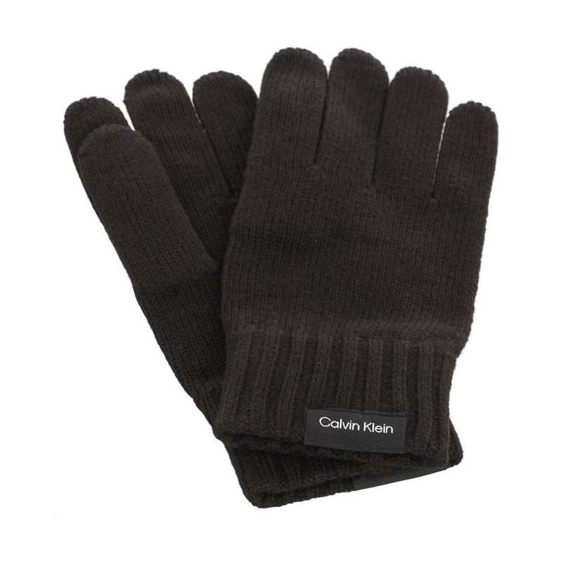 Calvin Klein Classic Cotton Rib Gloves Black K50K511011 BAX (CK350-a) piederums