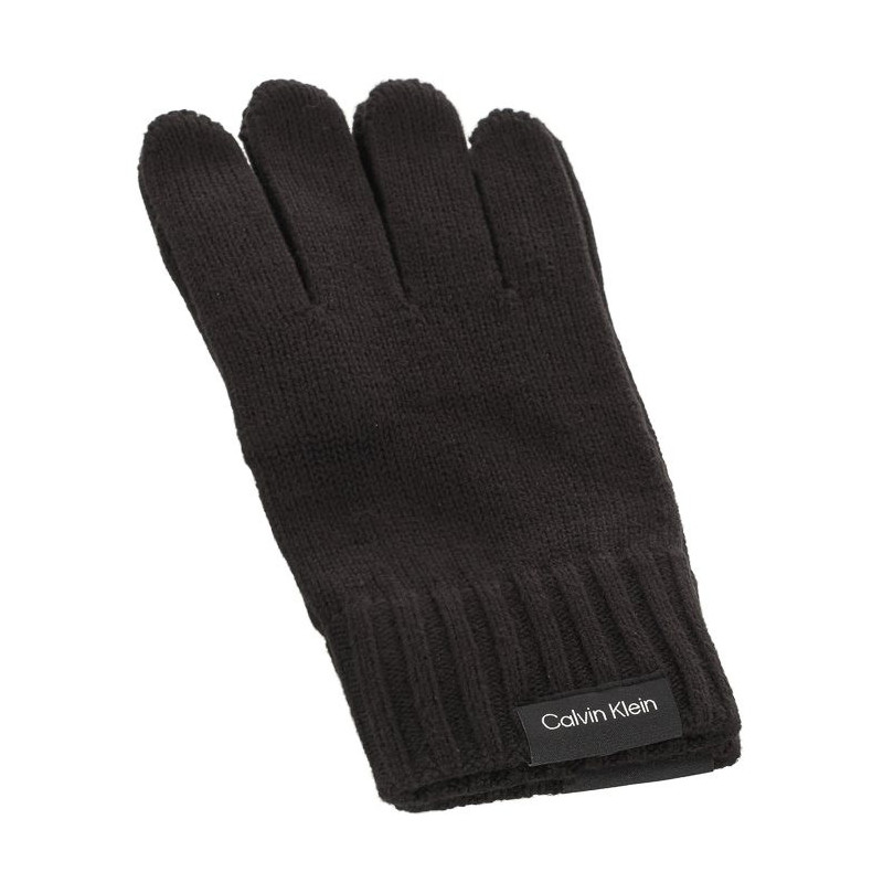 Calvin Klein Classic Cotton Rib Gloves Black K50K511011 BAX (CK350-a) piederums