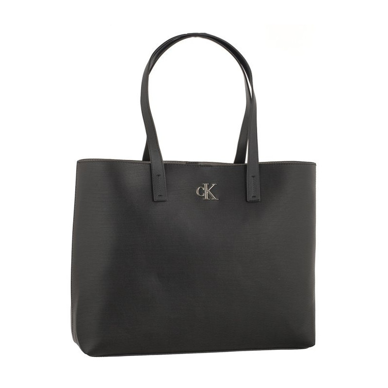 Calvin Klein Minimal Monogram Slim Tote34 Black K60K611213 BDS (CK361-a) rokassoma