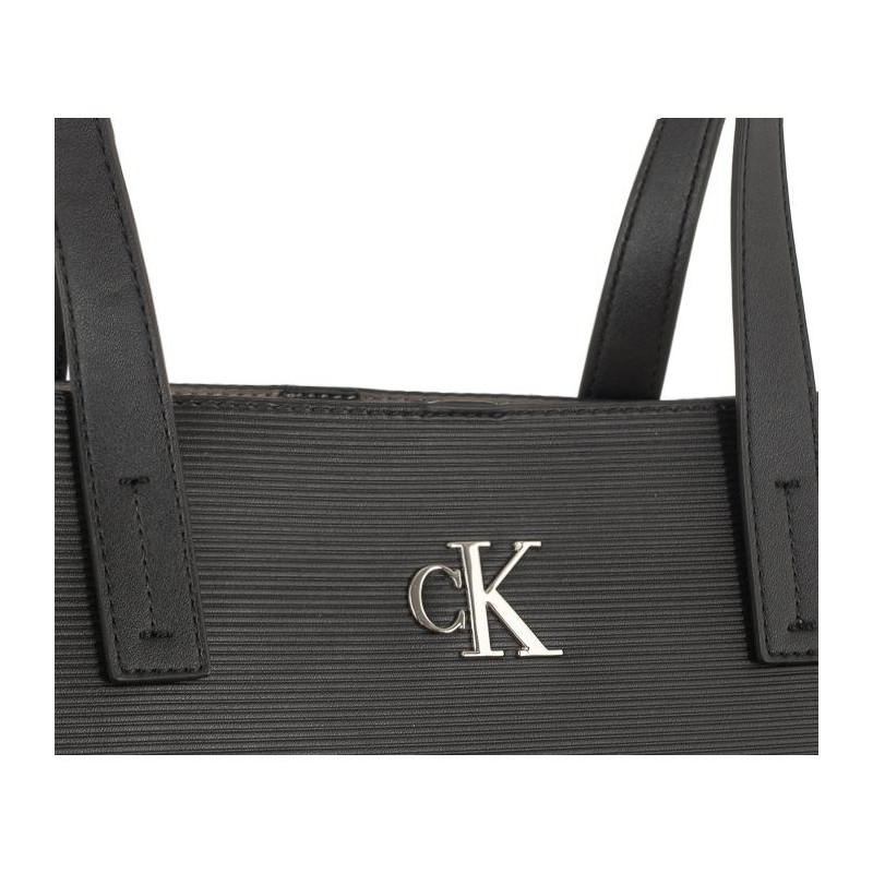Calvin Klein Minimal Monogram Slim Tote34 Black K60K611213 BDS (CK361-a) rokassoma