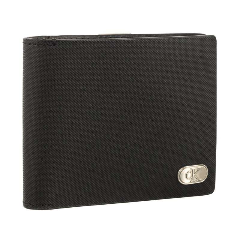 Calvin Klein Textured Bifold W/Coin Black K50K511475 BEH (CK403-a) rokassoma