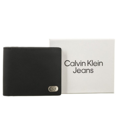 Calvin Klein Textured Bifold W/Coin Black K50K511475 BEH (CK403-a) rokassoma