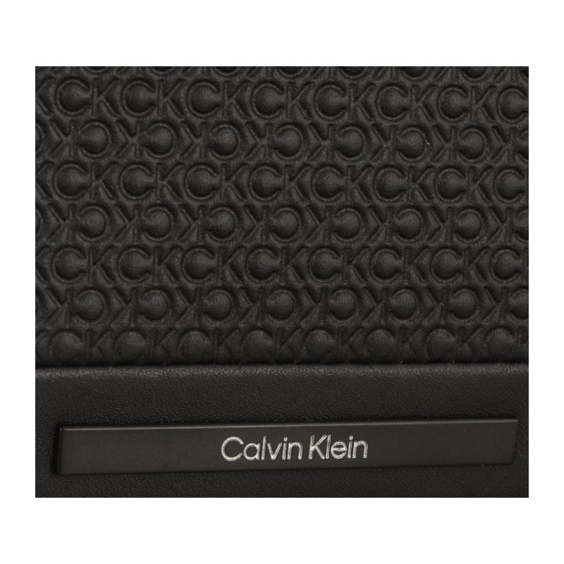 Calvin Klein Modern Bar Bifold 6Cc W/Bill Black Nano Mono K50K511374 0GL  (CK408-a) rankinė