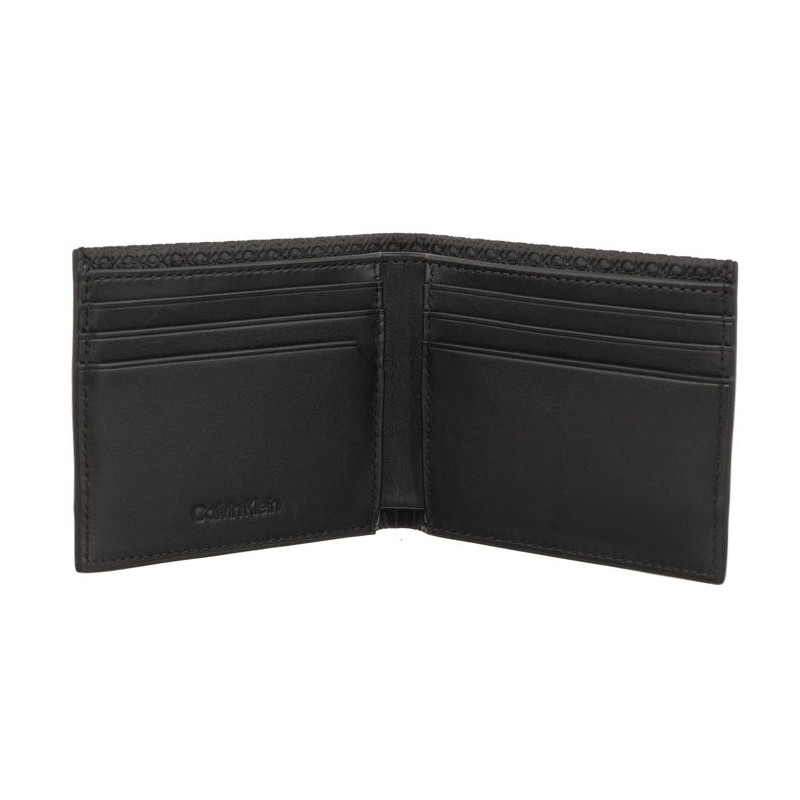 Calvin Klein Modern Bar Bifold 6Cc W/Bill Black Nano Mono K50K511374 0GL  (CK408-a) rankinė