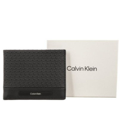 Calvin Klein Modern Bar Bifold 6Cc W/Bill Black Nano Mono K50K511374 0GL  (CK408-a) rankinė