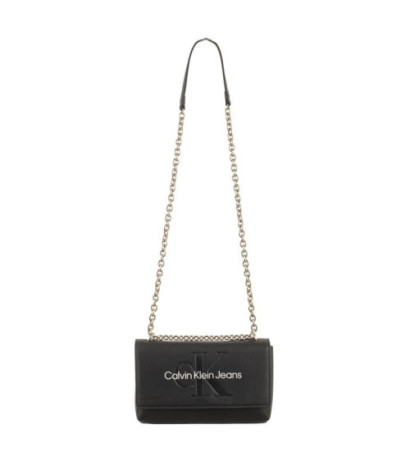 Calvin Klein Sculpted Ew Flap Conv25 Mono Black/Metallic Logo K60K611866 0GL (CK431-a) rankinė