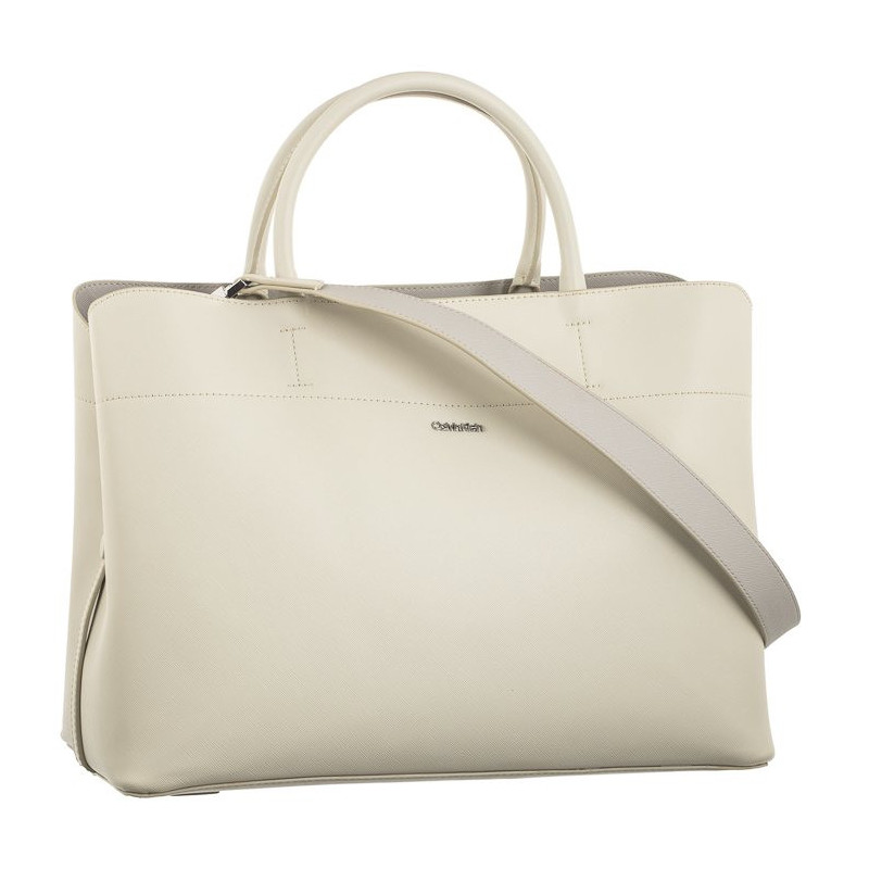 Calvin Klein Business Large Tote Saffiano DK Ecru/Sand Pebble K60K611674 PC4 (CK450-a) handbag