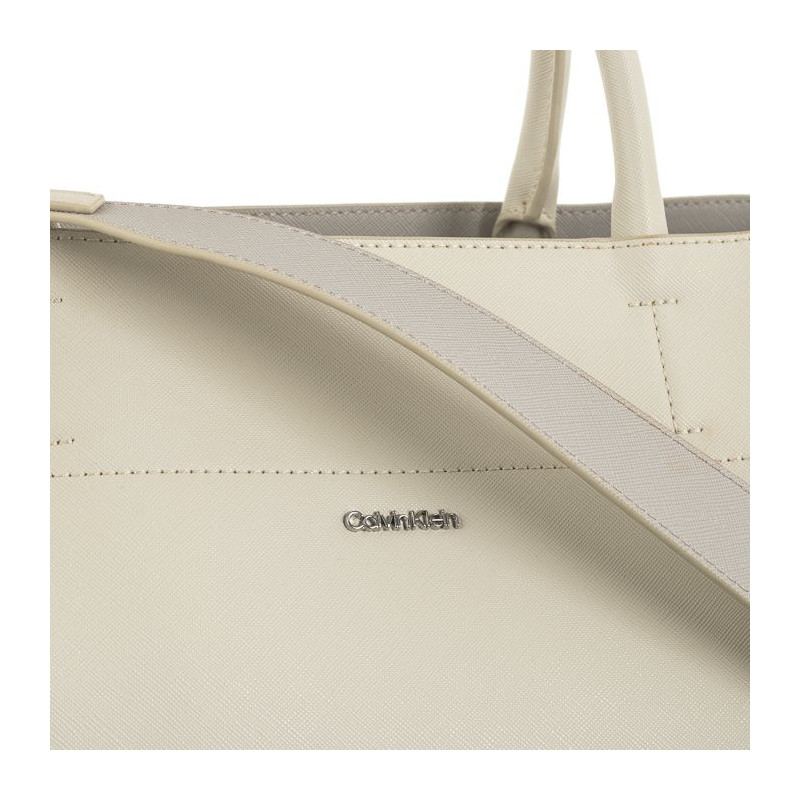 Calvin Klein Business Large Tote Saffiano DK Ecru/Sand Pebble K60K611674 PC4 (CK450-a) rokassoma
