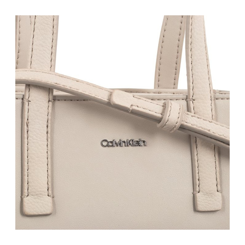 Calvin Klein CK Must Mini Tote Pu/Nubuck DK Ecru K60K611873 PC4 (CK452-a) rokassoma