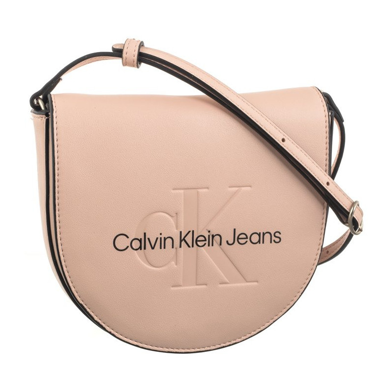 Calvin Klein Sculpted Mini Saddle Bag Pale Conch K60K611966 TFT (CK457-a) rankinė