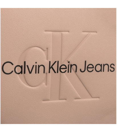 Calvin Klein Sculpted Mini Saddle Bag Pale Conch K60K611966 TFT (CK457-a) handbag