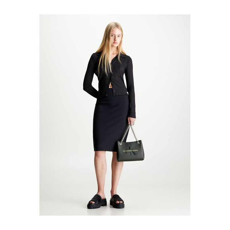 Calvin Klein Sculpted Shoulder Bag24 Mono Black/Dark Juniper K60K607831 0GX (CK424-b) rankinė