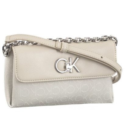 Calvin Klein Re-Lock Mini Crossbody Bag_JCQ Dk Ecru Jacquard Mono K60K611989 PC4 (CK478-a) rokassoma