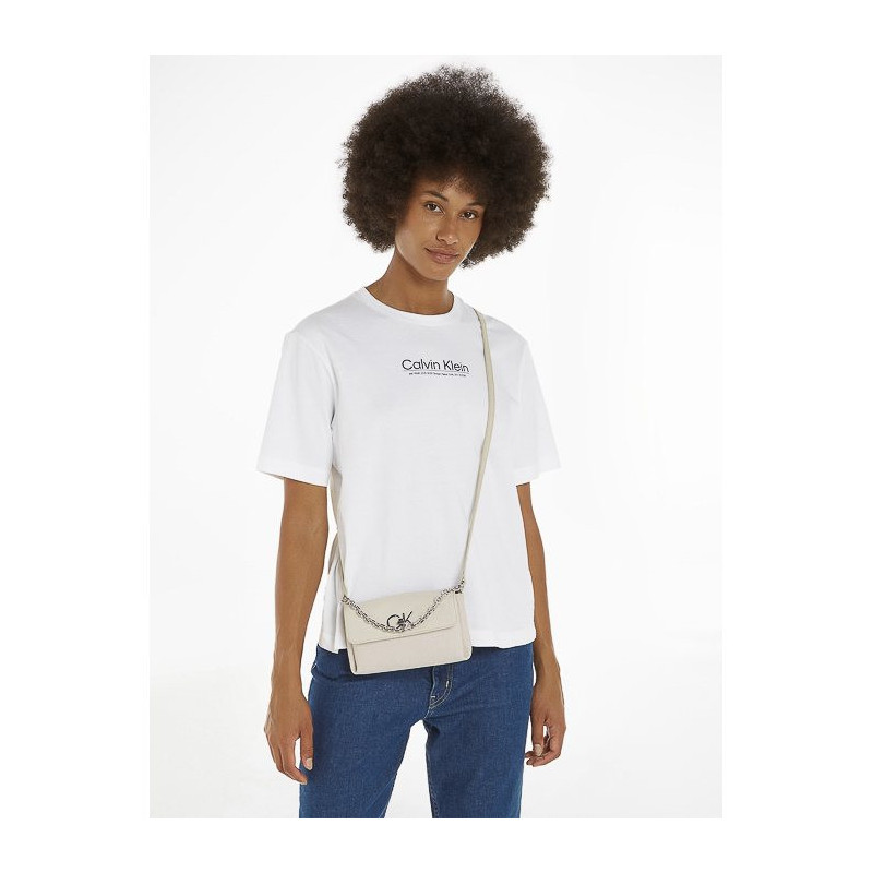 Calvin Klein Re-Lock Mini Crossbody Bag_JCQ Dk Ecru Jacquard Mono K60K611989 PC4 (CK478-a) rankinė