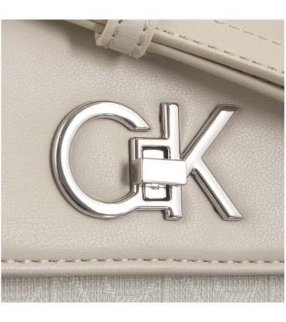 Calvin Klein Re-Lock Mini Crossbody Bag_JCQ Dk Ecru Jacquard Mono K60K611989 PC4 (CK478-a) handbag