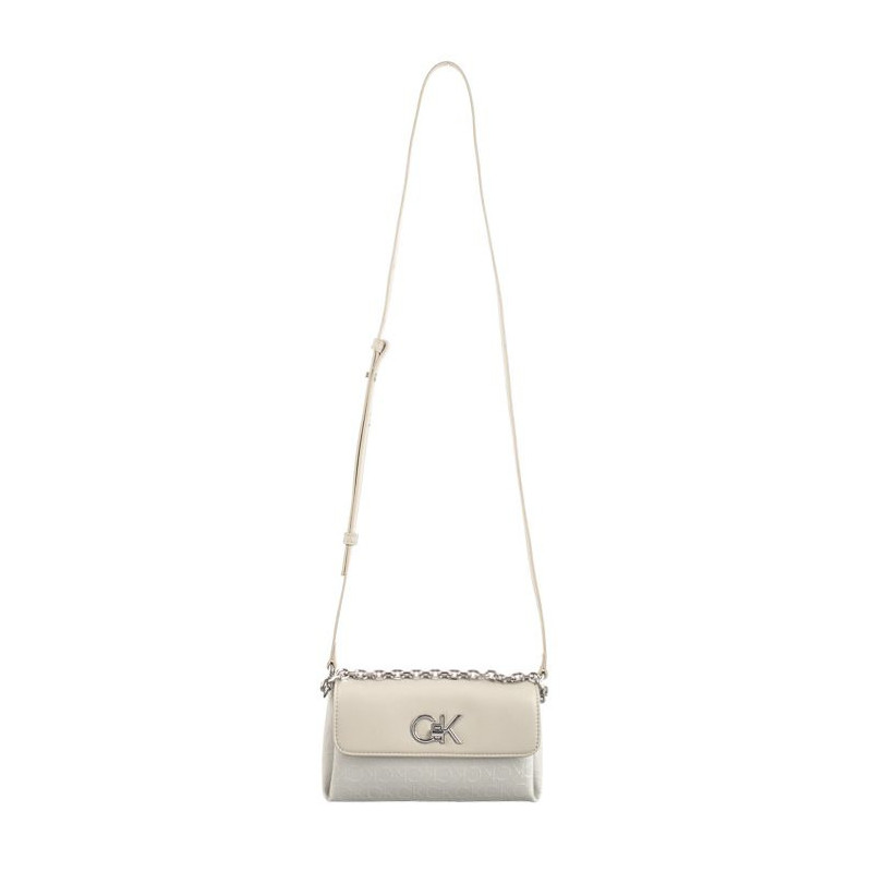 Calvin Klein Re-Lock Mini Crossbody Bag_JCQ Dk Ecru Jacquard Mono K60K611989 PC4 (CK478-a) handbag