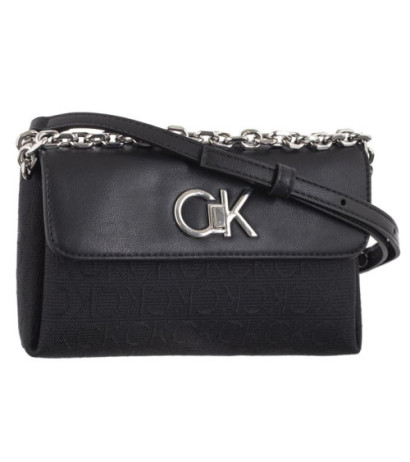 Calvin Klein Re-Lock Mini Crossbody Bag_JCQ Black Jacquard Mono K60K611989 0GK (CK478-b) rokassoma