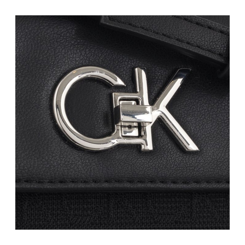 Calvin Klein Re-Lock Mini Crossbody Bag_JCQ Black Jacquard Mono K60K611989 0GK (CK478-b) handbag