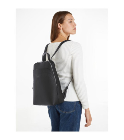 Calvin Klein Business Backpack Saffiano Black/Sand Pebble K60K611676 BEH (CK485-a) kuprinė