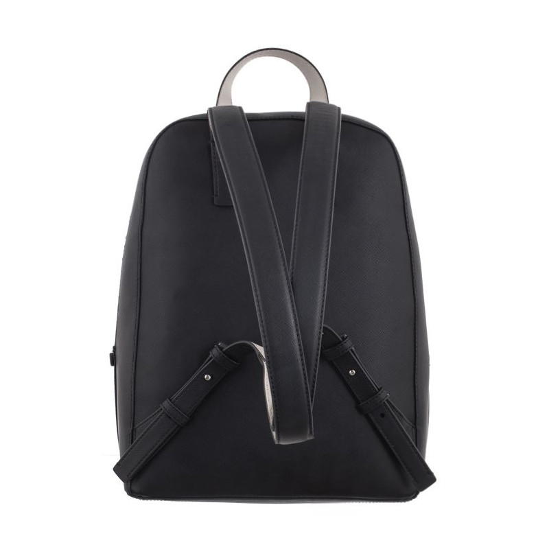 Calvin Klein Business Backpack Saffiano Black/Sand Pebble K60K611676 BEH (CK485-a) mugursoma
