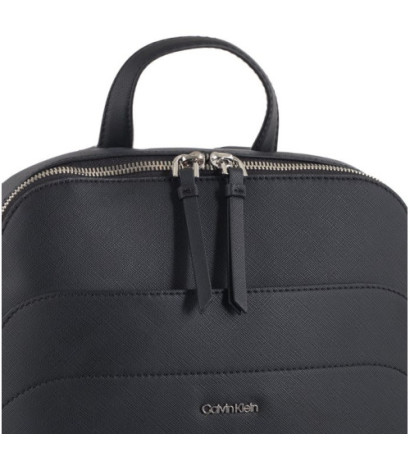 Calvin Klein Business Backpack Saffiano Black/Sand Pebble K60K611676 BEH (CK485-a) mugursoma
