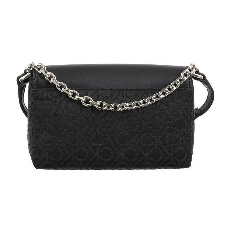 Calvin Klein Re-Lock Mini Crossbody Bag CK Black Mono Jacquard K60K612642 0GK (CK519-a) rokassoma