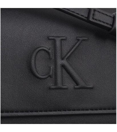 Calvin Klein Sculpted Long Fold Strap Deboss Black K60K612742 BEH (CK531-a) rankinė
