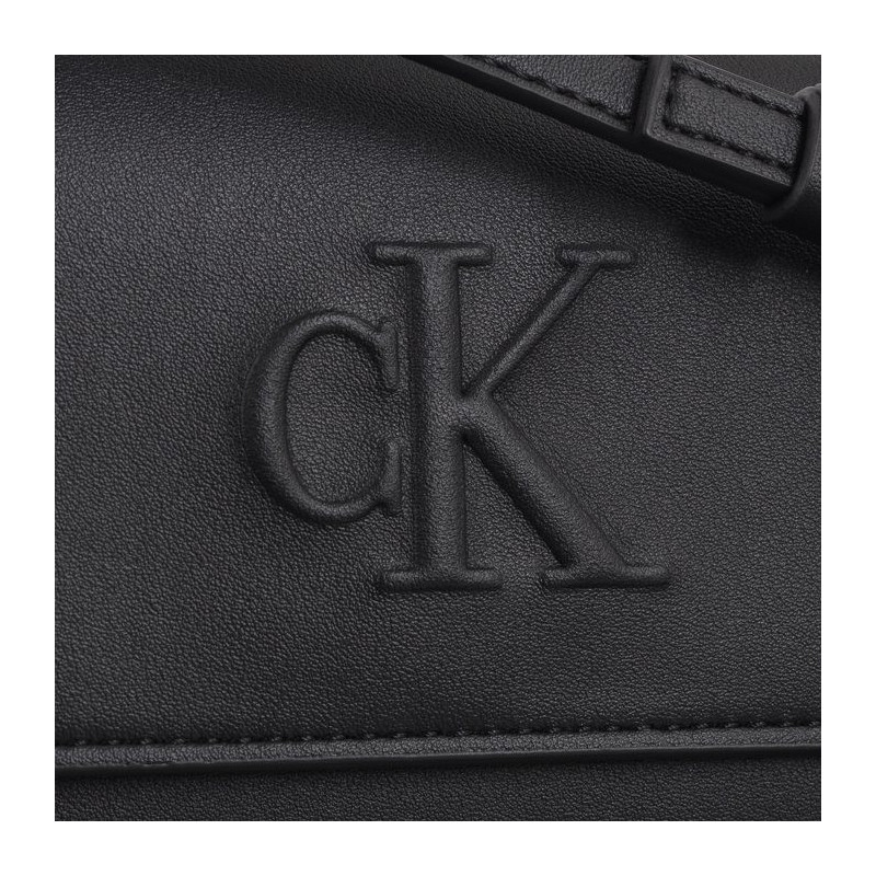 Calvin Klein Sculpted Long Fold Strap Deboss Black K60K612742 BEH (CK531-a) rokassoma