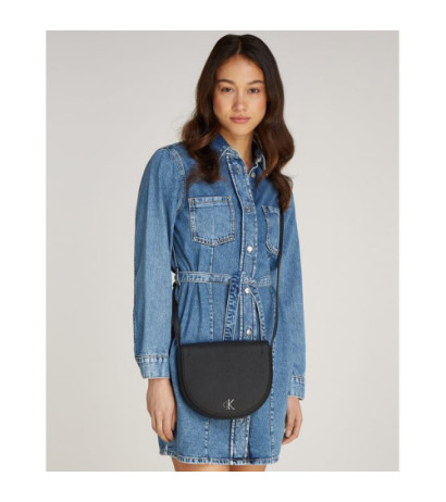 Calvin Klein Minimal Monogram Saddle22 Black K60K612718 BEH (CK543-a) rankinė