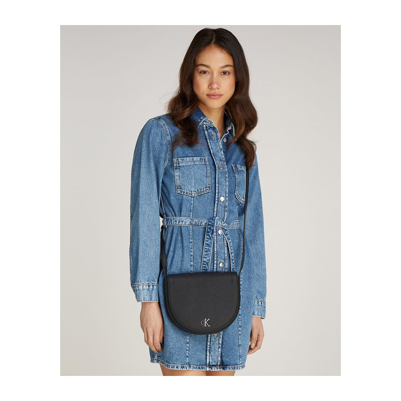 Calvin Klein Minimal Monogram Saddle22 Black K60K612718 BEH (CK543-a) rokassoma
