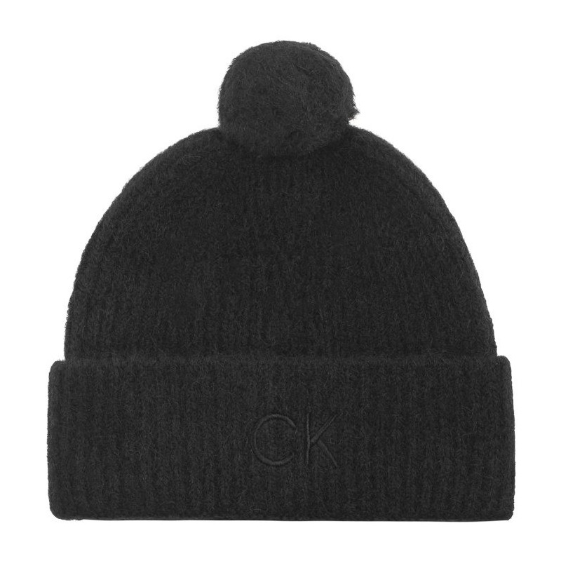 Calvin Klein CK Emboidery Airy Pompom Beanie Ck Black K60K612586 BEH (CK552-a) josta
