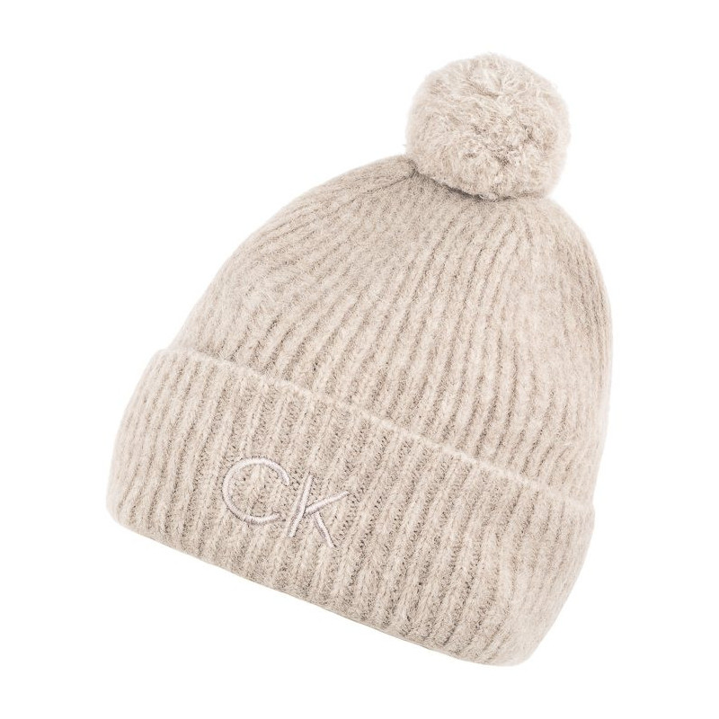 Calvin Klein CK Emboidery Airy Pompom Beanie Gray Morn K60K612586 PCJ (CK552-b) kepurė