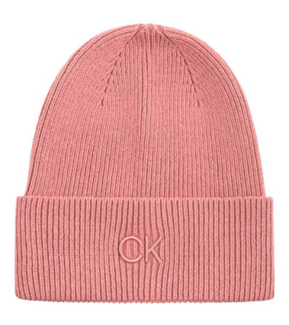 Calvin Klein CK Embroidery Fine Rib Beanie Dusty Rose K60K612590 VCE (CK554-b) kepurė