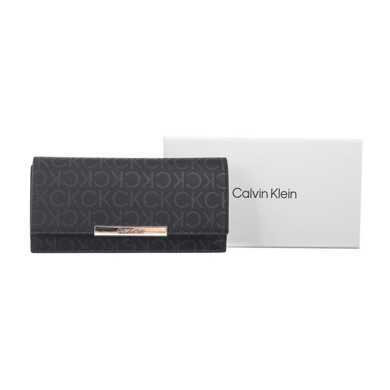 Calvin Klein CK Linear Large Wallet_Mono Black Monogram K60K612444 0GM (CK555-a) rokassoma