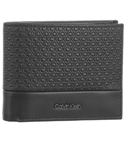 Calvin Klein Nano Mono Bifold 5CC W/Coin Black Nano Mono K50K512279 0GK (CK560-a) rankinė