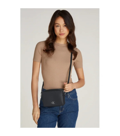 Calvin Klein Minimal Monogram Camera Bag Black K60K612719 BEH (CK565-a) rokassoma