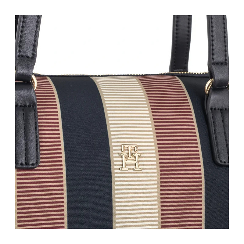Tommy Hilfiger Poppy Tote Stripe AW0AW16446 AEG (TH1176-a) rokassoma