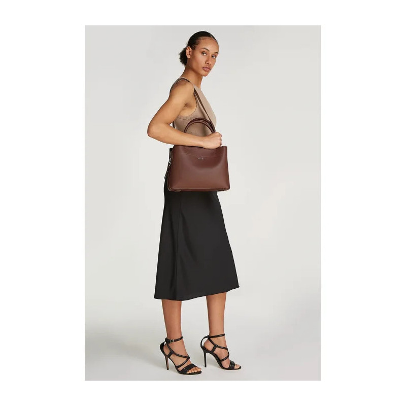 Calvin Klein CK Business Medium Tote Saffiano Cioccolate Lab/Cinder K60K612572 HJM (CK570-a) rokassoma