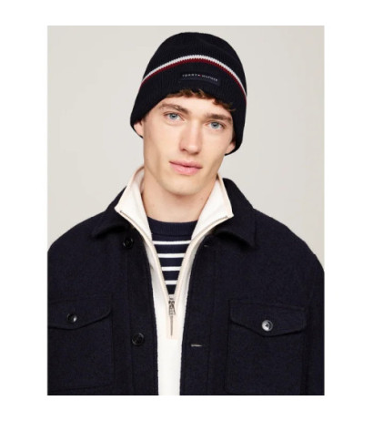Tommy Hilfiger TH Corp Love Solid Stripe Beanie AM0AM12983 DW6 (TH1182-a) kepurė