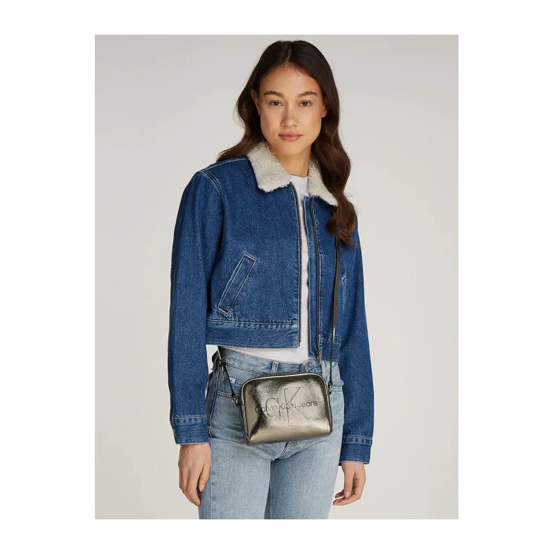 Calvin Klein Sculpted Camera Bag Tum Gunmetal K60K612731 ADA (CK584-a) handbag