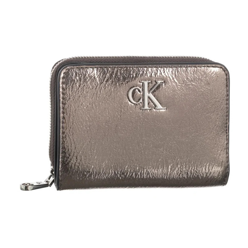 Calvin Klein Minimal Monogram M Zip Around T Gunmetal K60K612745 ADA (CK587-a) rokassoma