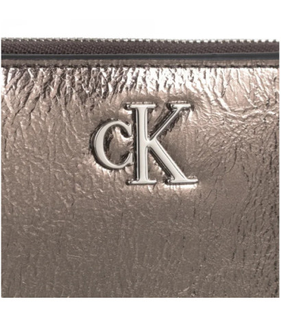 Calvin Klein Minimal Monogram M Zip Around T Gunmetal K60K612745 ADA (CK587-a) rokassoma
