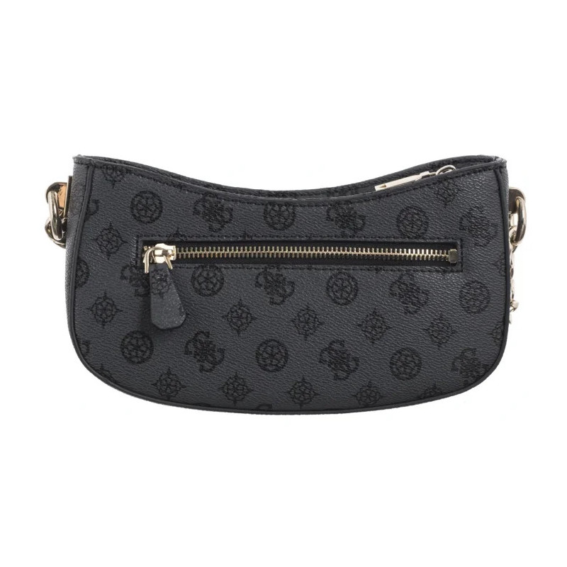 Guess Evelune Top Zip Shoulder Bag HWPG93 53180 Charcoal Logo (GU695-a) rokassoma